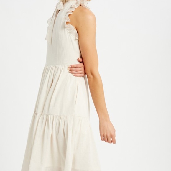 Ruffle Detail Halter Neck Dress - Picture 3 of 5